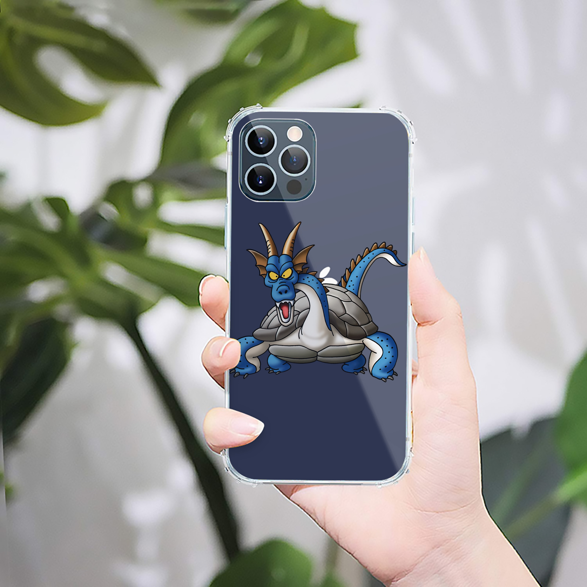 （画像用） ドラゴンクエスト Doragon Kuesuto Dragon Quest 【iPhone 12シリーズ対応】透明スマホケース（クリアソフトケース）